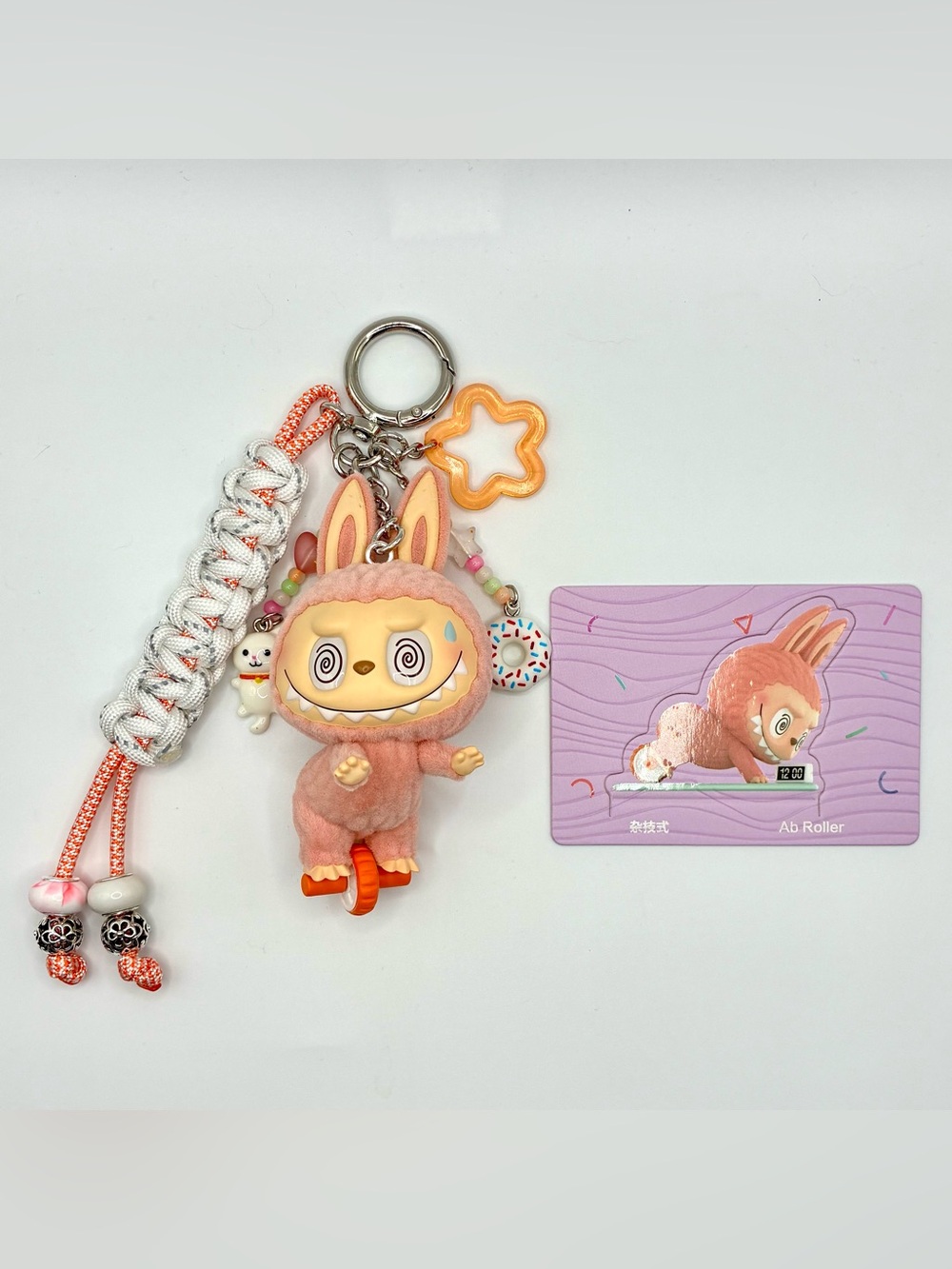 THE MONSTERS x Lazy Yoga Series Bag Charm - Ab Roller
